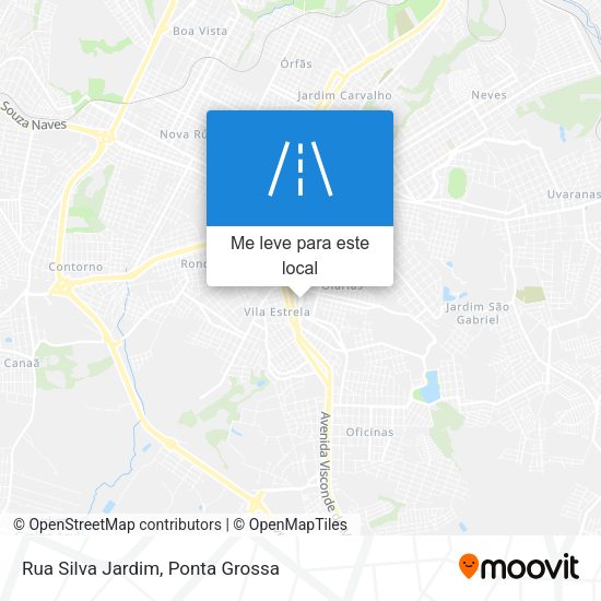 Rua Silva Jardim mapa