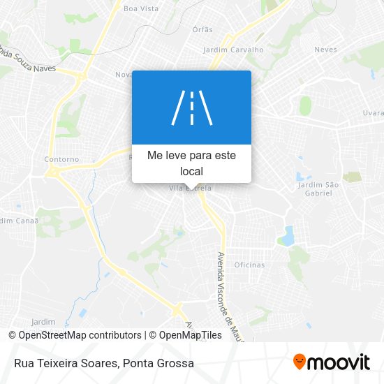 Rua Teixeira Soares mapa