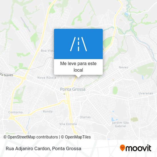 Rua Adjaniro Cardon mapa