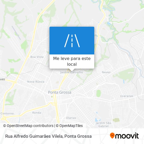 Rua Alfredo Guimarães Vilela mapa