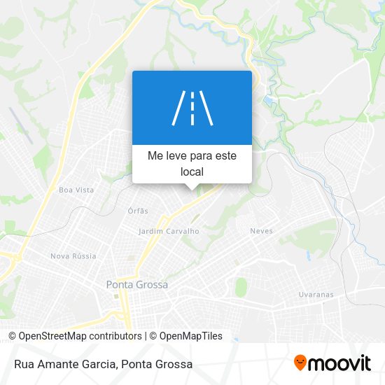 Rua Amante Garcia mapa