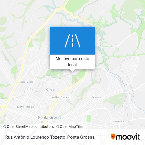 Rua Antônio Lourenço Tozetto mapa