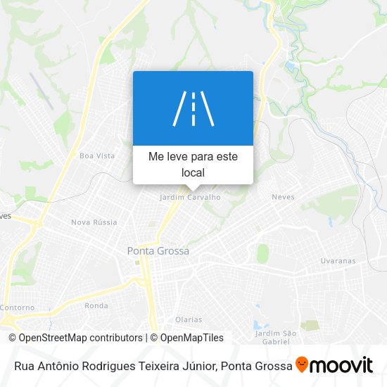 Rua Antônio Rodrigues Teixeira Júnior mapa