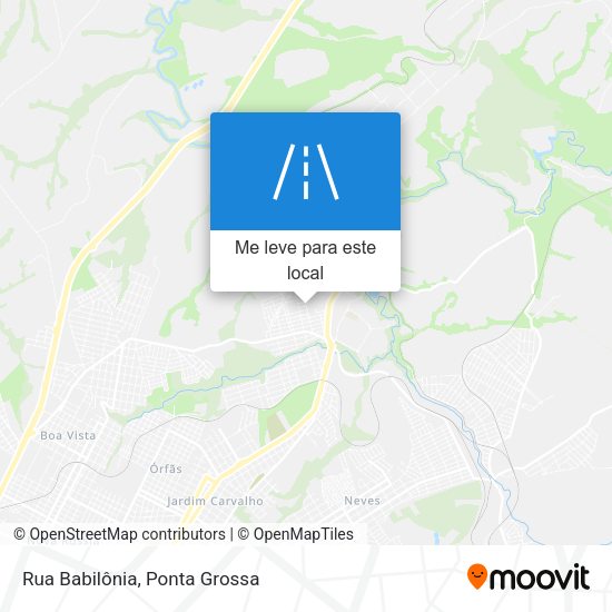 Rua Babilônia mapa