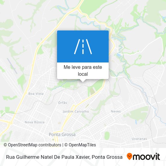 Rua Guilherme Natel De Paula Xavier mapa