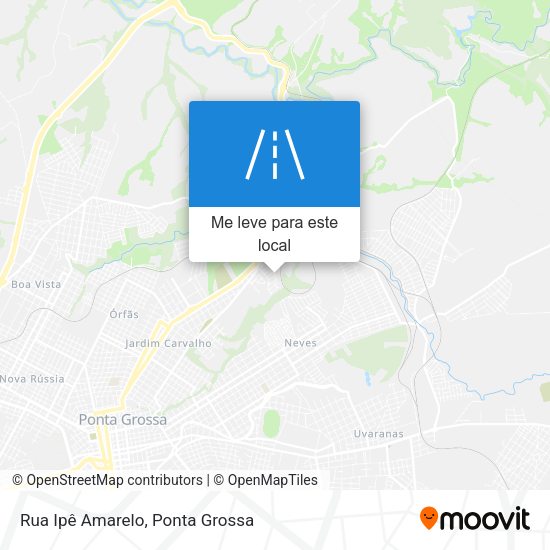 Rua Ipê Amarelo mapa
