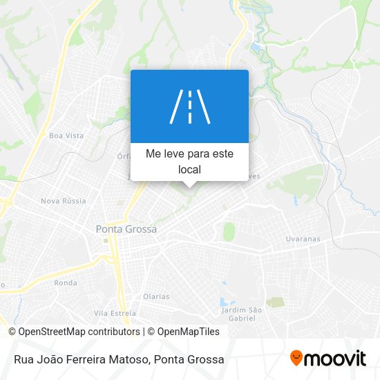 Rua João Ferreira Matoso mapa