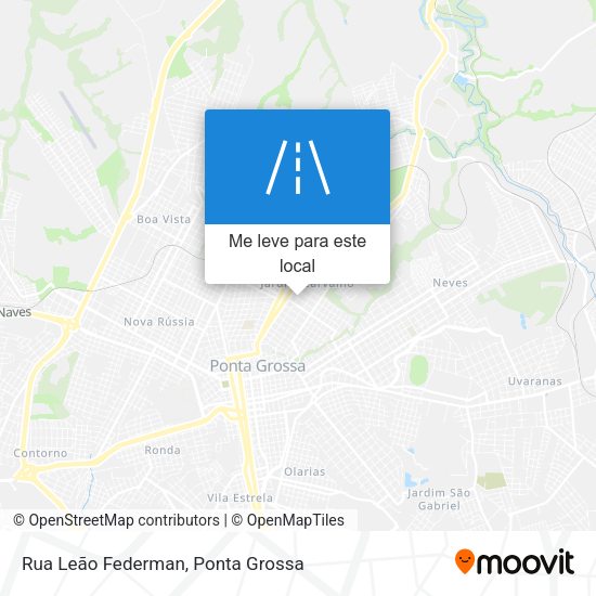 Rua Leão Federman mapa