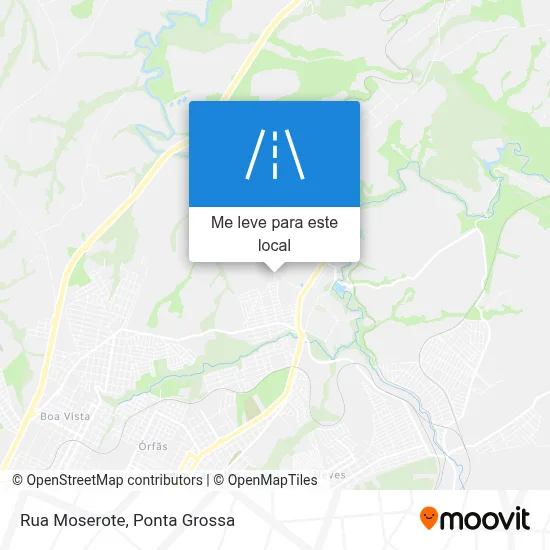 Rua Moserote mapa