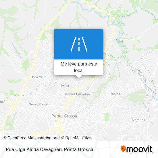 Rua Olga Aleda Cavagnari mapa