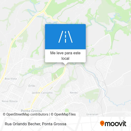 Rua Orlando Becher mapa