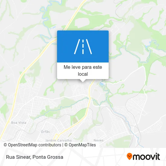 Rua Sinear mapa