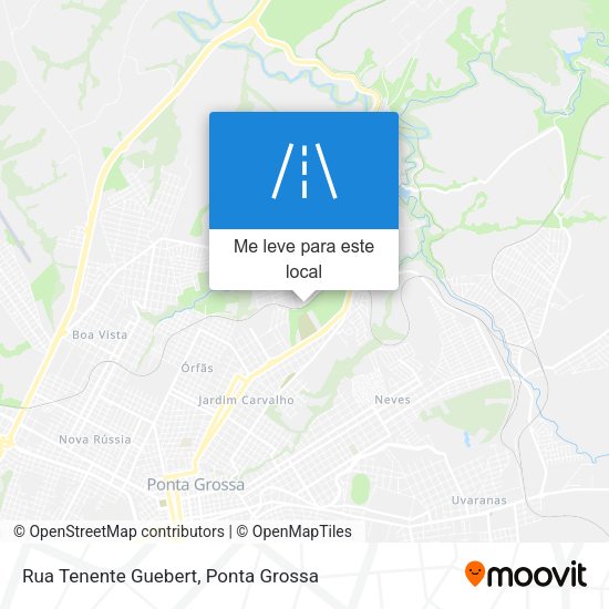 Rua Tenente Guebert mapa