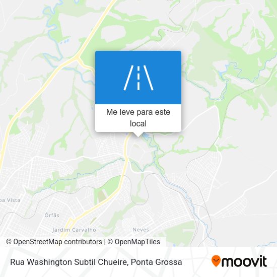 Rua Washington Subtil Chueire mapa