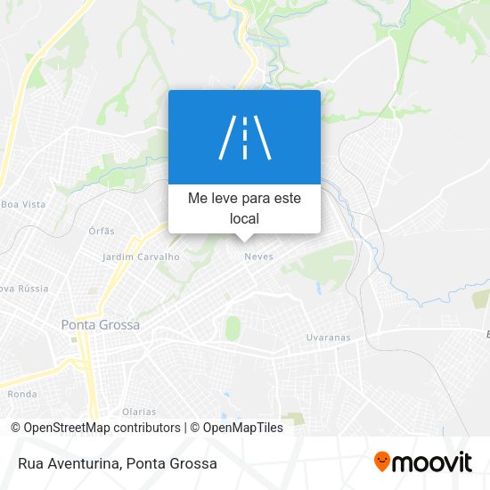 Rua Aventurina mapa