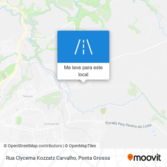 Rua Clycema Kozzatz Carvalho mapa