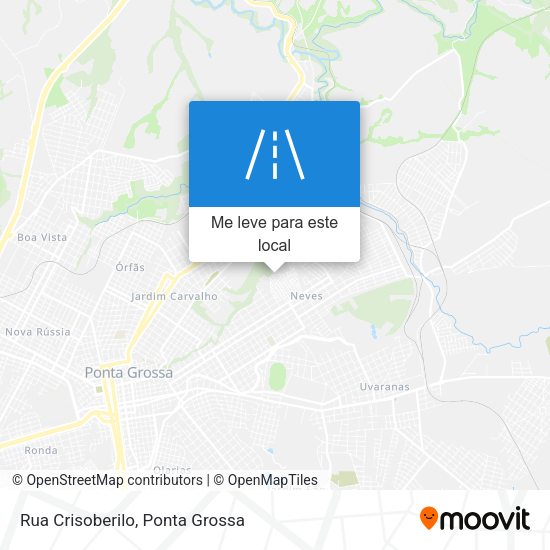 Rua Crisoberilo mapa