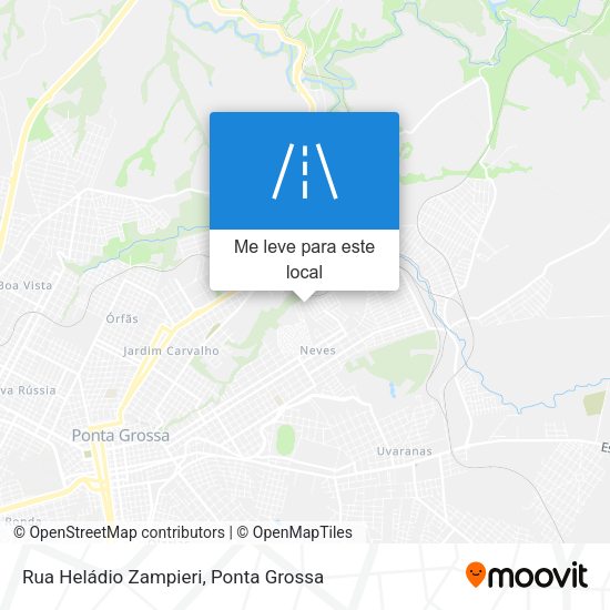 Rua Heládio Zampieri mapa