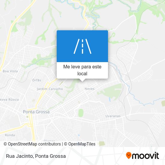 Rua Jacinto mapa