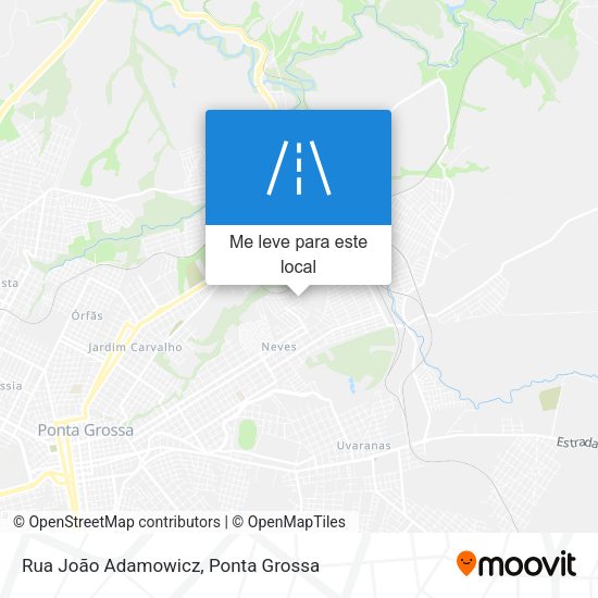 Rua João Adamowicz mapa