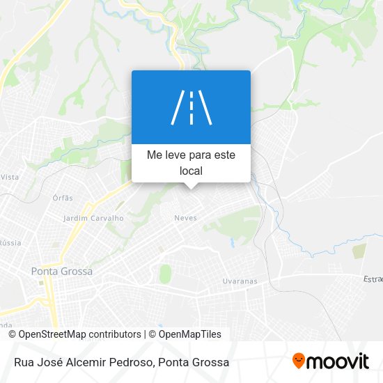 Rua José Alcemir Pedroso mapa