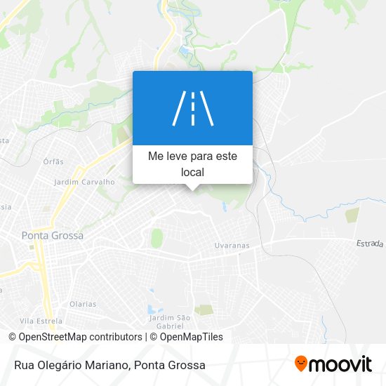 Rua Olegário Mariano mapa
