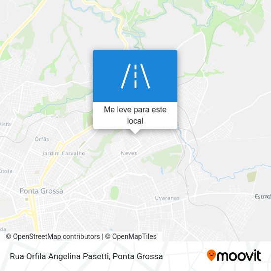 Rua Orfila Angelina Pasetti mapa
