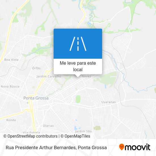 Rua Presidente Arthur Bernardes mapa
