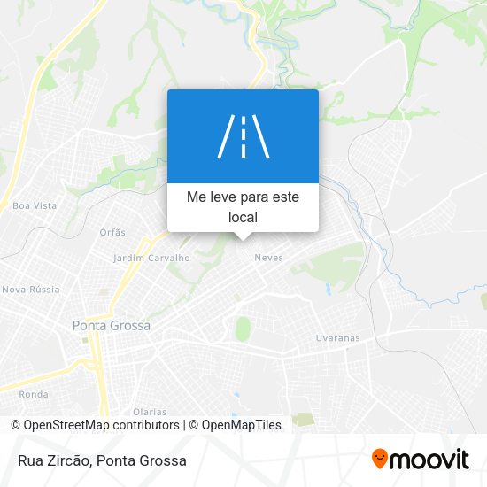 Rua Zircão mapa
