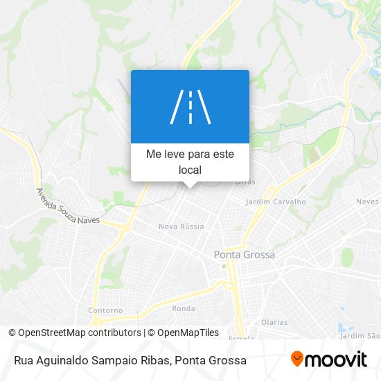 Rua Aguinaldo Sampaio Ribas mapa