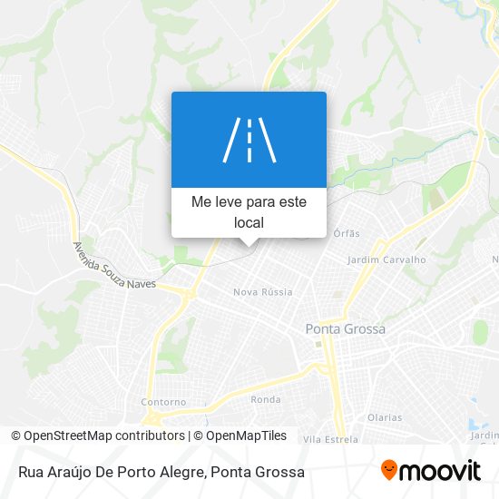 Rua Araújo De Porto Alegre mapa
