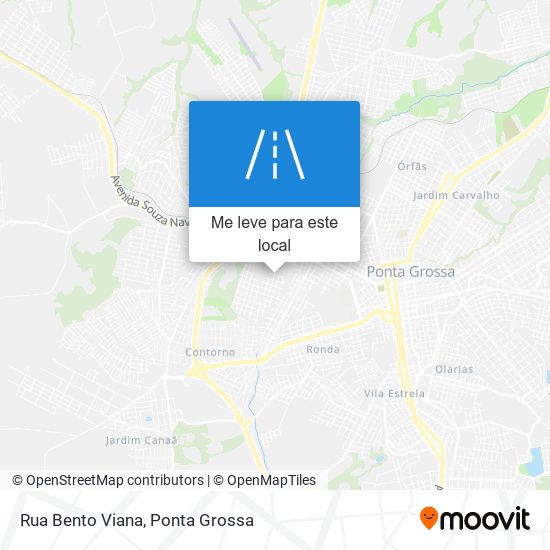 Rua Bento Viana mapa