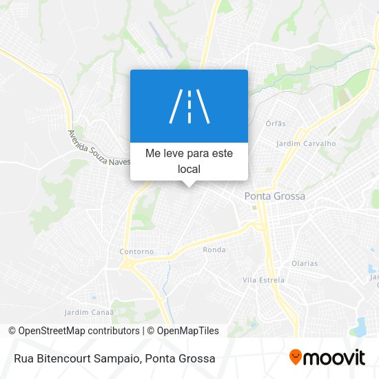 Rua Bitencourt Sampaio mapa