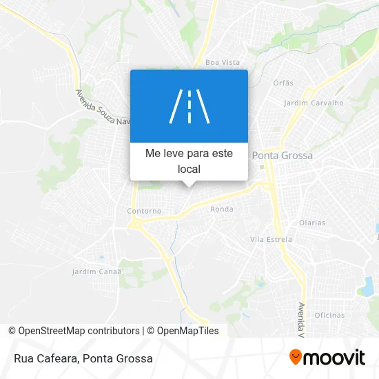 Rua Cafeara mapa