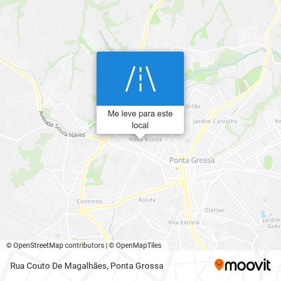 Rua Couto De Magalhães mapa