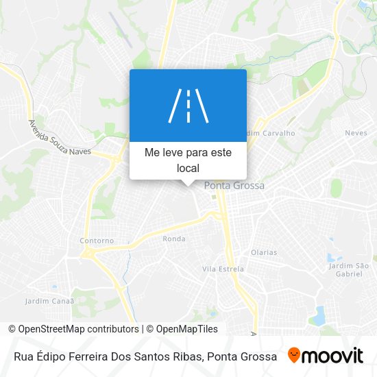 Rua Édipo Ferreira Dos Santos Ribas mapa