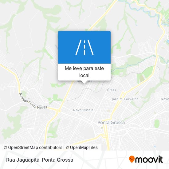 Rua Jaguapitã mapa