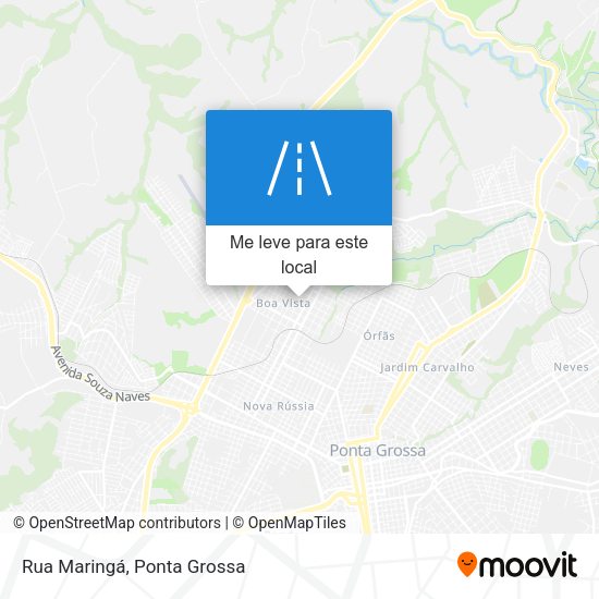 Rua Maringá mapa