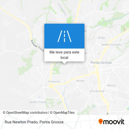 Rua Newton Prado mapa