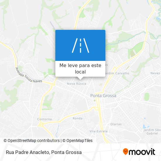 Rua Padre Anacleto mapa