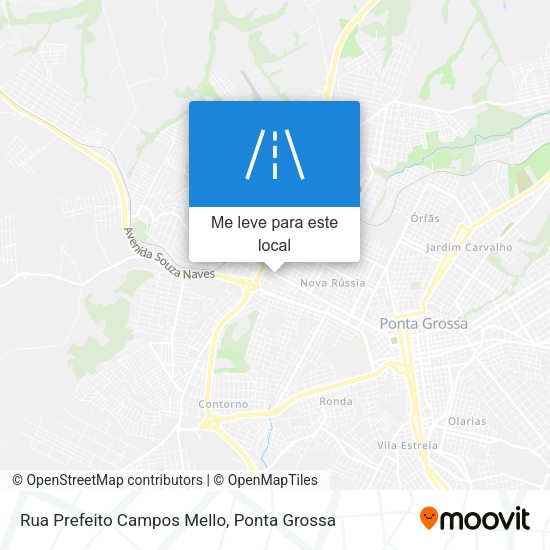 Rua Prefeito Campos Mello mapa
