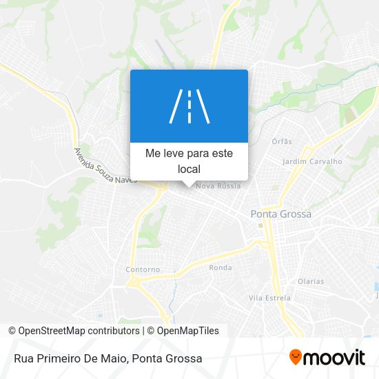 Rua Primeiro De Maio mapa