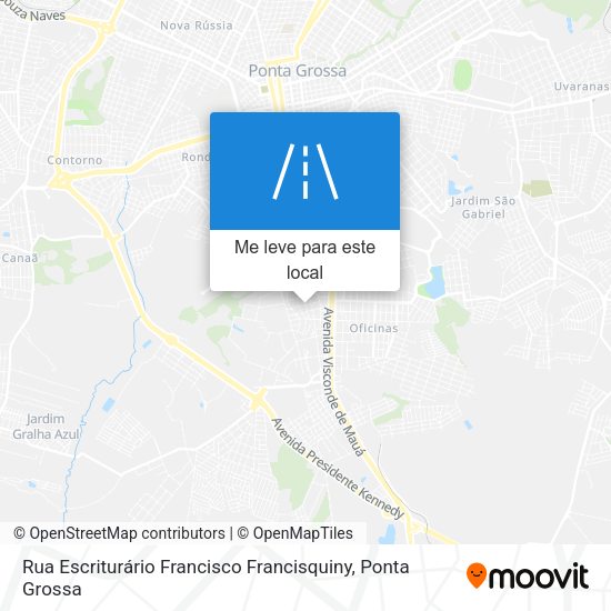 Rua Escriturário Francisco Francisquiny mapa