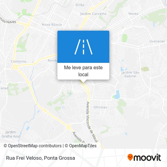 Rua Frei Veloso mapa