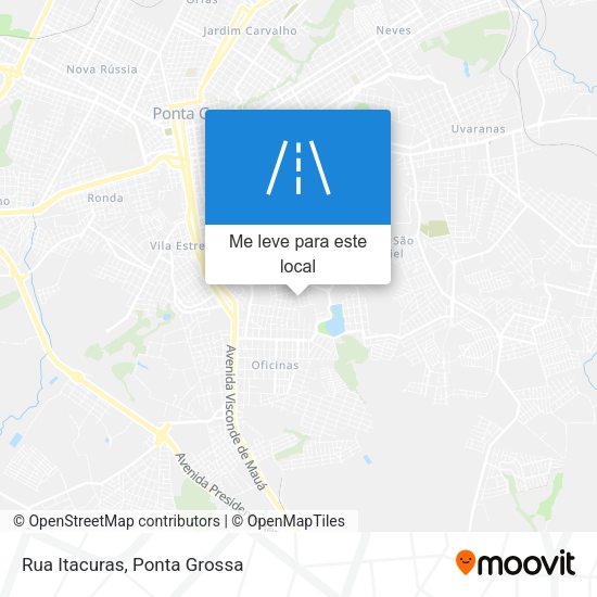 Rua Itacuras mapa