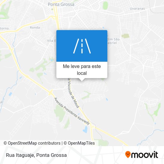 Rua Itaguaje mapa