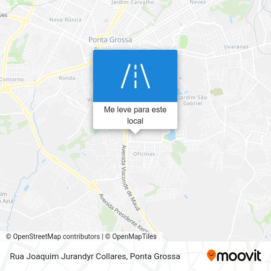 Rua Joaquim Jurandyr Collares mapa