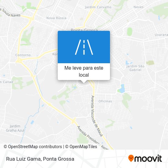 Rua Luiz Gama mapa
