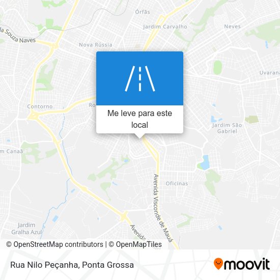 Rua Nilo Peçanha mapa