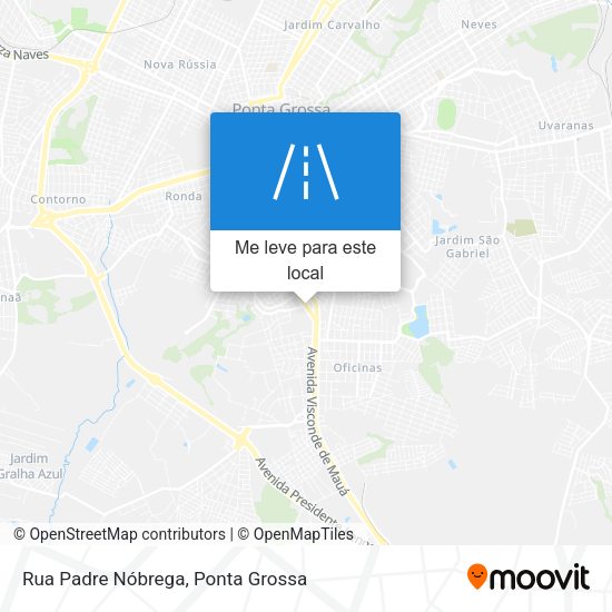 Rua Padre Nóbrega mapa